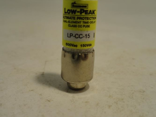 Bussmann LP-CC-15; Fuse;15A; 600VAC; 150VDC