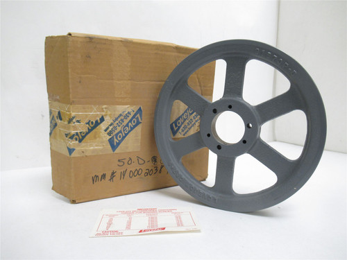 Lovejoy 1422-G-9-SH; Bushed V-Belt Pulley; 1Gr; 9"OD