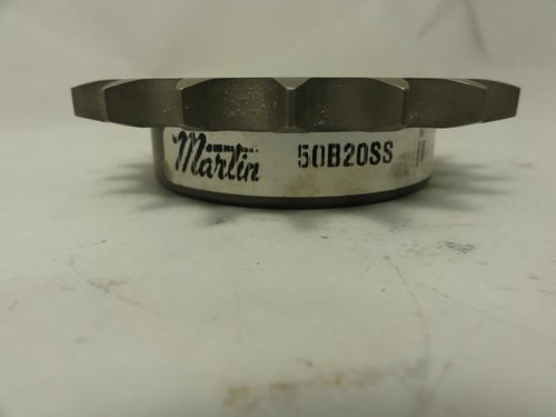 Martin 50B20SS-1-1/4NK; Sprocket # 50; 20T; 1-1/4"ID NO Keyway