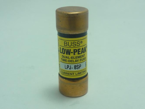 Bussmann LPJ-8SP; Low Peak Fuse; 8A; 600VAC; 300VDC