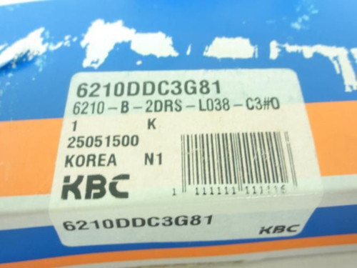 KBC 6210DDC3G81 ; Ball Bearing; 50mmID x 90mOD x 20mmW