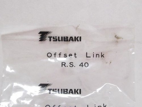 Tsubaki RS40SSOFFSETLK; Offset Link #40; SS; Cottered