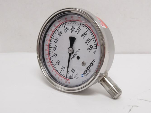 Ashcroft 351009SWL02LX45300; Pressure Gauge; 300Psi; 1/4NPT