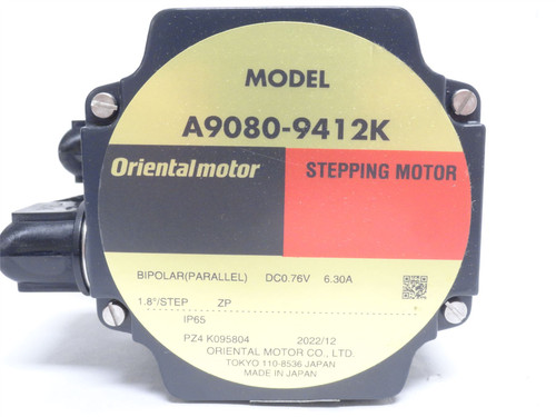 Oriental A9080-9412K; Stepper Motor 0.76VDC 6.3A; 1.8Deg Step