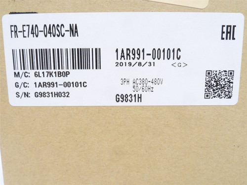 Mitsubishi FR-E740-040SC-NA; AC Drive; 2HP; 380-480VAC In