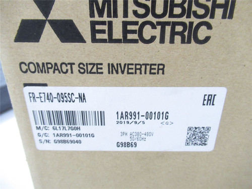 Mitsubishi FR-E740-095SC-NA; ACdrive 10HP; 480VAC; 3 phase