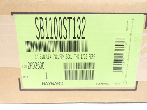 Hayward SB1100ST132; PVC Basket Strainer; 1NPT/1" Socket