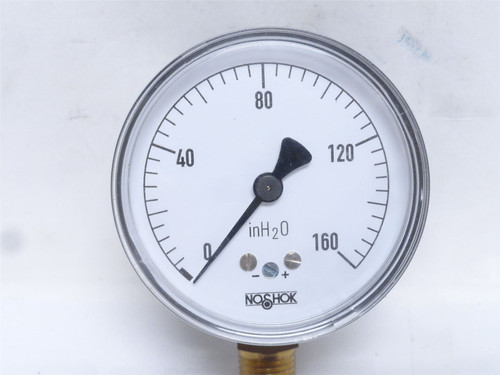 Noshok 4026K17; Pressure Gauge; 0-160PSI; 1/4NPT; 2.5" Dial