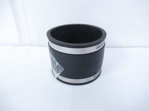 Fernco 1056-44; Flexible Coupler 4"x4" CI/Plastic
