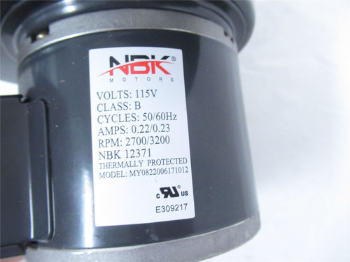 NBK 12371; Blower Motor Psc 115v/60hz
