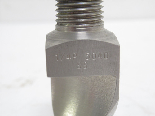 Spraying Systems 1/4P-SS5010; Deflector FlatJet Nozzle; SS