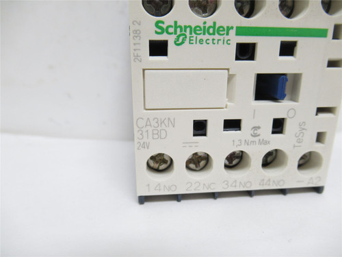 Schneider CA3KN31BD; Contactor; 10A; 600VAC; 3P; Coil: 24VDC