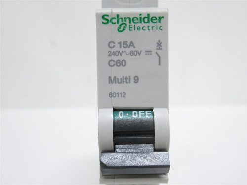 Schneider 60112; Circuit Breaker; 15A; 120/240VAC; 1 Pole