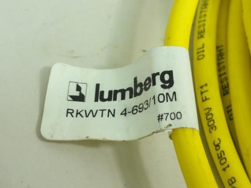 Lumberg RKWTN 4-693/10M; Conn/Cable Assy 10m Long; Female; 5-Pin