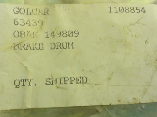 Obak 149809; Brake Drum