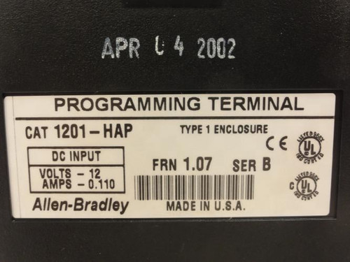 Allen-Bradley 1201-HAP; Programming Terminal