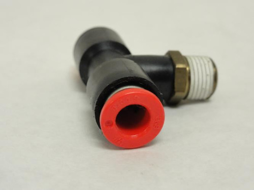 SMC KQT07-34S; Lot-2; Male Branch Tee; 1/4" Tube x 1/8 MNPT