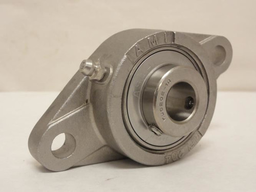 AMI MUCFL202-10; Flange Bearing; SS; 5/8"ID; 2-Bolt