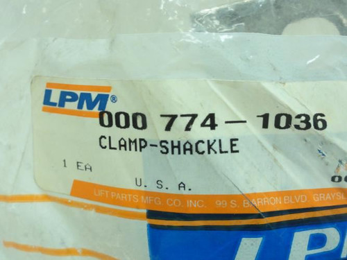 LPM 000 774-1036; Lot-4; Shackle Clamps