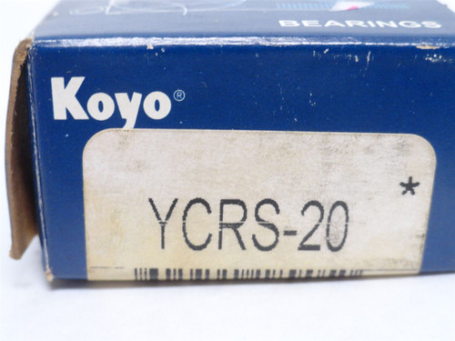 Koyo YCRS-20; Flat Yoke Cam Follower; 1-1/4 Roller OD