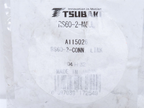 Tsubaki RS60-2-M8UL; Double Strand Connecting Link #60