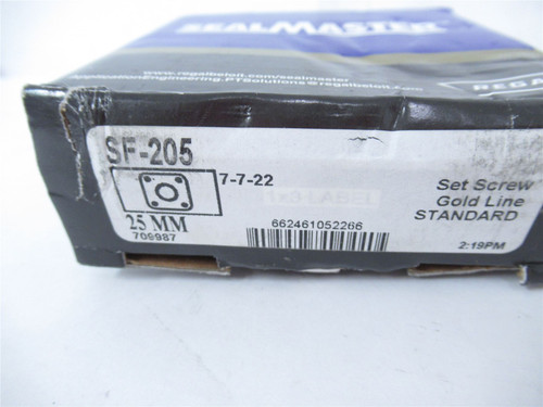 SealMaster SF205; Flange Bearing 4 Bolt 25mm ID