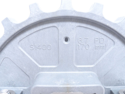 Intralox S6E2XXDAE7NN; Split Sprocket #1400; 21 Teeth; 1.5"ID