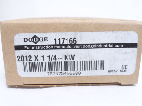 Dodge 2012x1-1/4-KW; Taper Lock Bushing 117166; 1-1/4"ID