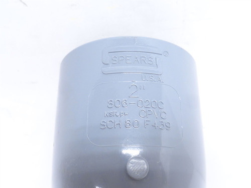 Spears 806-020C; PVC Pipe Elbow; 90Deg; Size: 2:; Sch: 80