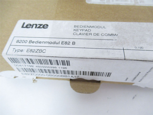 Lenze E82ZBC; Operator Keypad
