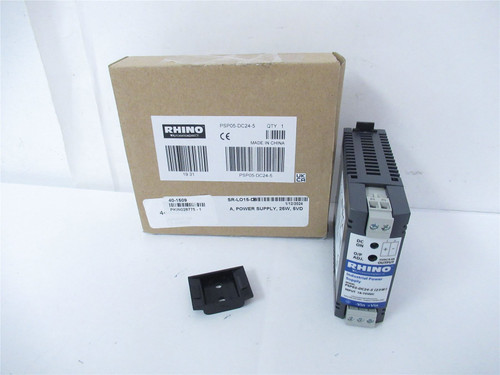 Automation Direct PSP05-DC24-6; RHINO Power Supply 5VDC 5Aout