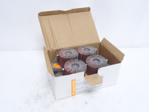 Walter 15-F 506; Box-10; Mounted Flap Wheels. 60 Grit