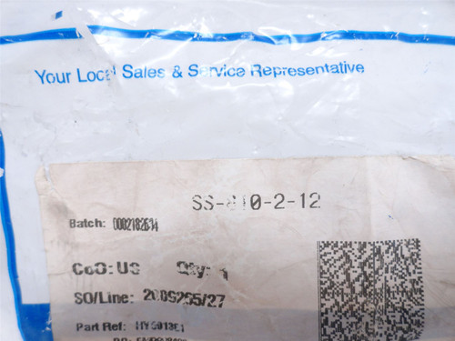 Swagelok SS-810-2-12; Air Elbow 90Deg; SS-316; 1/2" x 3/4MNPT