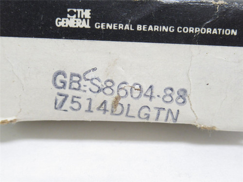 GB S8604-88; Ball Bearing; 7/8"ID x 2"OD x 3/4" Wide