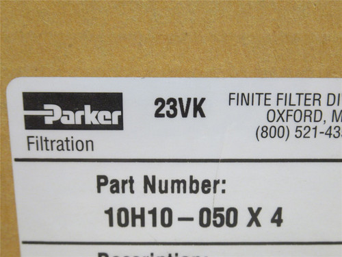 Parker 10H10-050; Box-4 Filter Element; 01 Micron; 52 SCFM