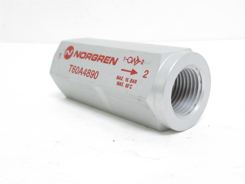 Norgren T60A4890; Excess Flow Shut-Off Valve; 1/2NPT