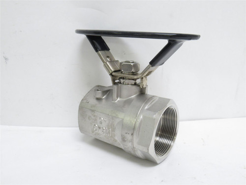Industry-Std 1WNB6; Ball Valve; SS-316; 2NPT; Inline; 2-Piece