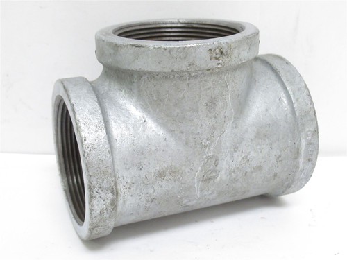 Industry-Std 5P849; Galvanized Pipe Tee; Malleable Iron; 2NPT