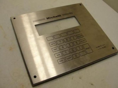 Michelli 29201135; Stainless Keypad With Display Window