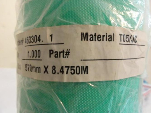 Habasit V570X8475G; Green Belt; T05JC Material; 570mm Width