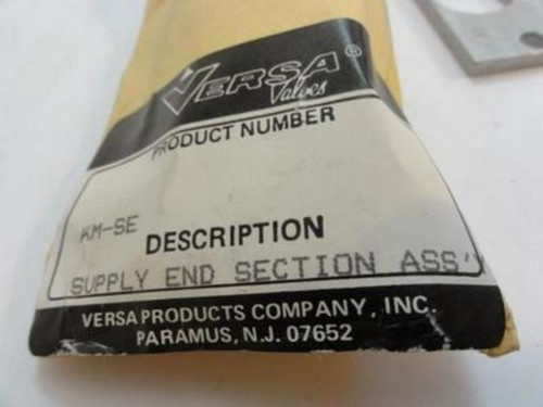 Versa KM-SE; Supply End Section Assembly