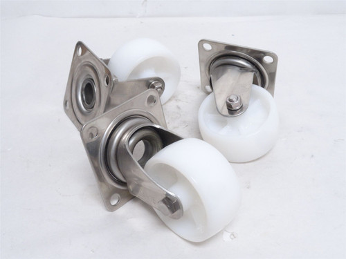 Yodona JA-75; Lot-3; Swivel Castors; 3"OD; SS Frame