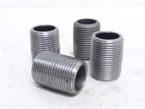 Industry-Std 1LME6; Lot-4 Pipe Nipples; 3/4NPT x 1-3/8" Long