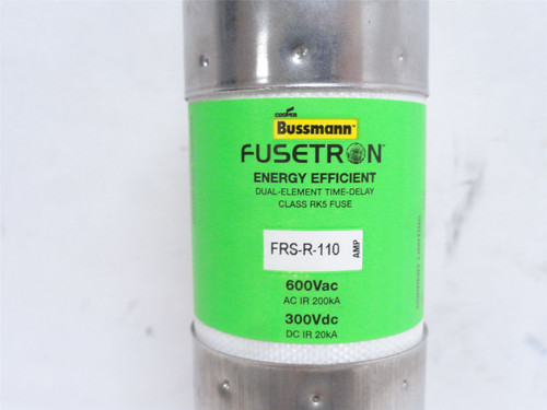 Bussmann FRS-R-110; Dual Element Time Delay Fuse 110A; 600VAC