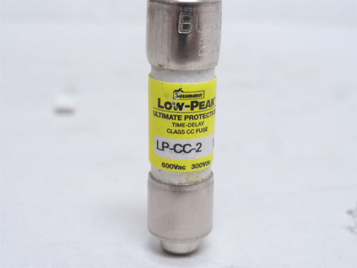 Bussmann LP-CC-2; Time Delay Fuse 2A 600VAC; 300VDC
