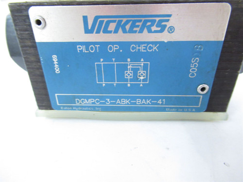 Vickers  DGMPC-3-ABK-BAK-41; Hydraulic Check Valve