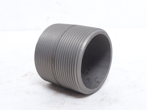 Industry-Std 1LMU6; Fully Threaded Pipe Nipple; 2NPT; 2" Long