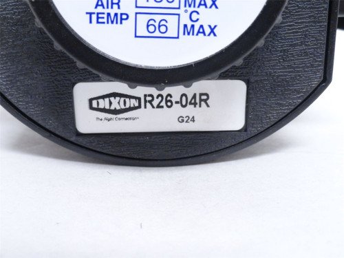 Dixon R26-04R; Standard Air Regulator; 1/2NPT; 0-125PSI