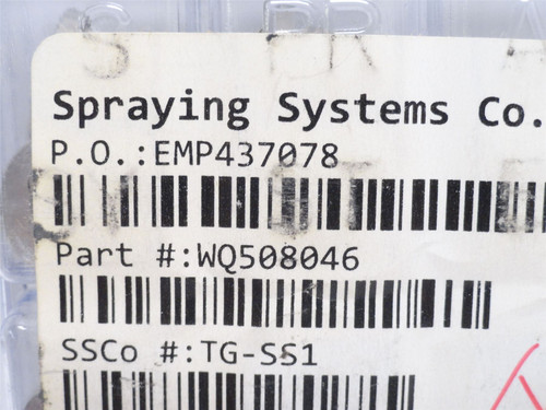 Spraying Systems TG-SS1; Full Cone; UniJet QC Nozzle; SS