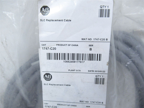 Allen-Bradley 1747-C20; Cable SLC Replacement 20'